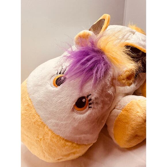 Stuffies Pegasus Horse with Wings Plush Stuffed Animal 6 Pockets 21" Toy - Picture 6 of 12